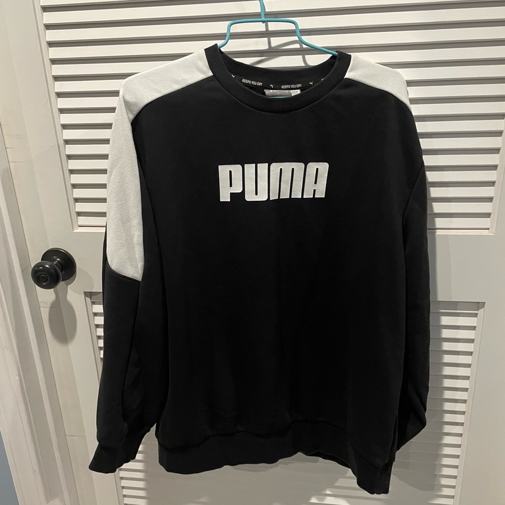 Black and White Puma Sweatshirt